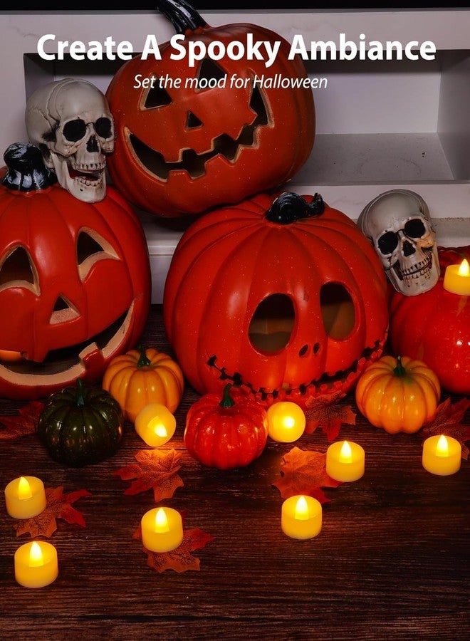 TEKCOOL مجموعة TEKCOOL المكونة من 24 قطعة من شموع الشاي LED الأكريليكية المزخرفة عديمة اللهب والدخان، مثالية للهدايا والمهرجانات واحتفالات ديوالي وديوالي وتزيين المنزل واحتفالات نافراتري والذكرى السنوية وأعياد الميلاد. - Image 3